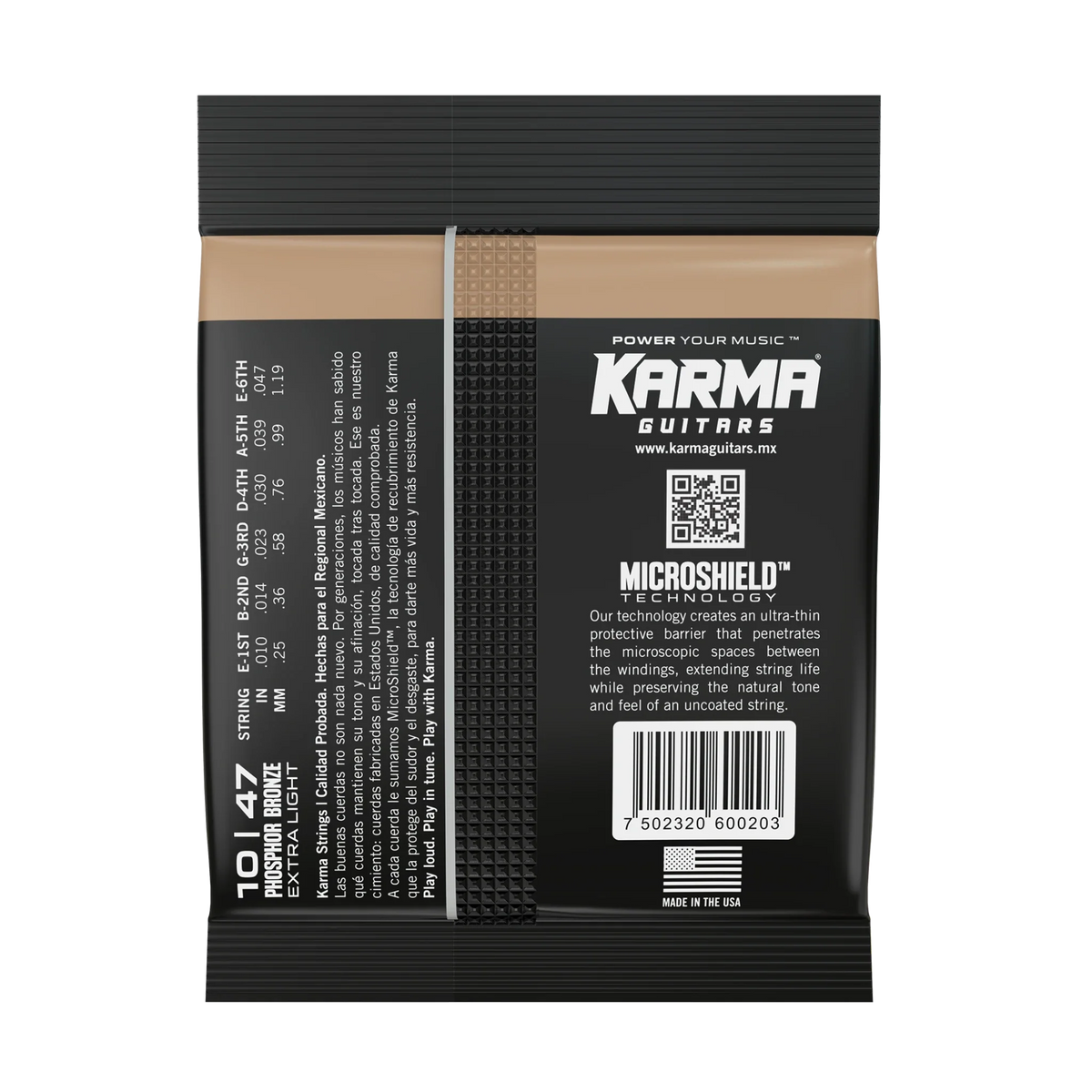 10|47 PHOSPHOR BRONZE : Acoustic Guitar Strings - Karma Guitars, Inc.