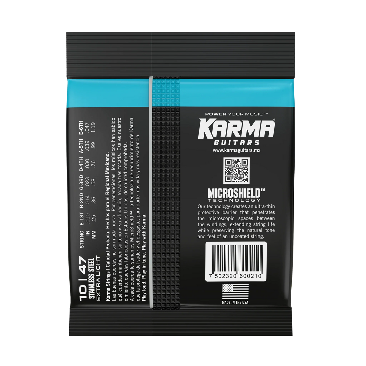 10|47 STAINLESS STEEL : Acoustic Guitar Strings - Karma Guitars, Inc.