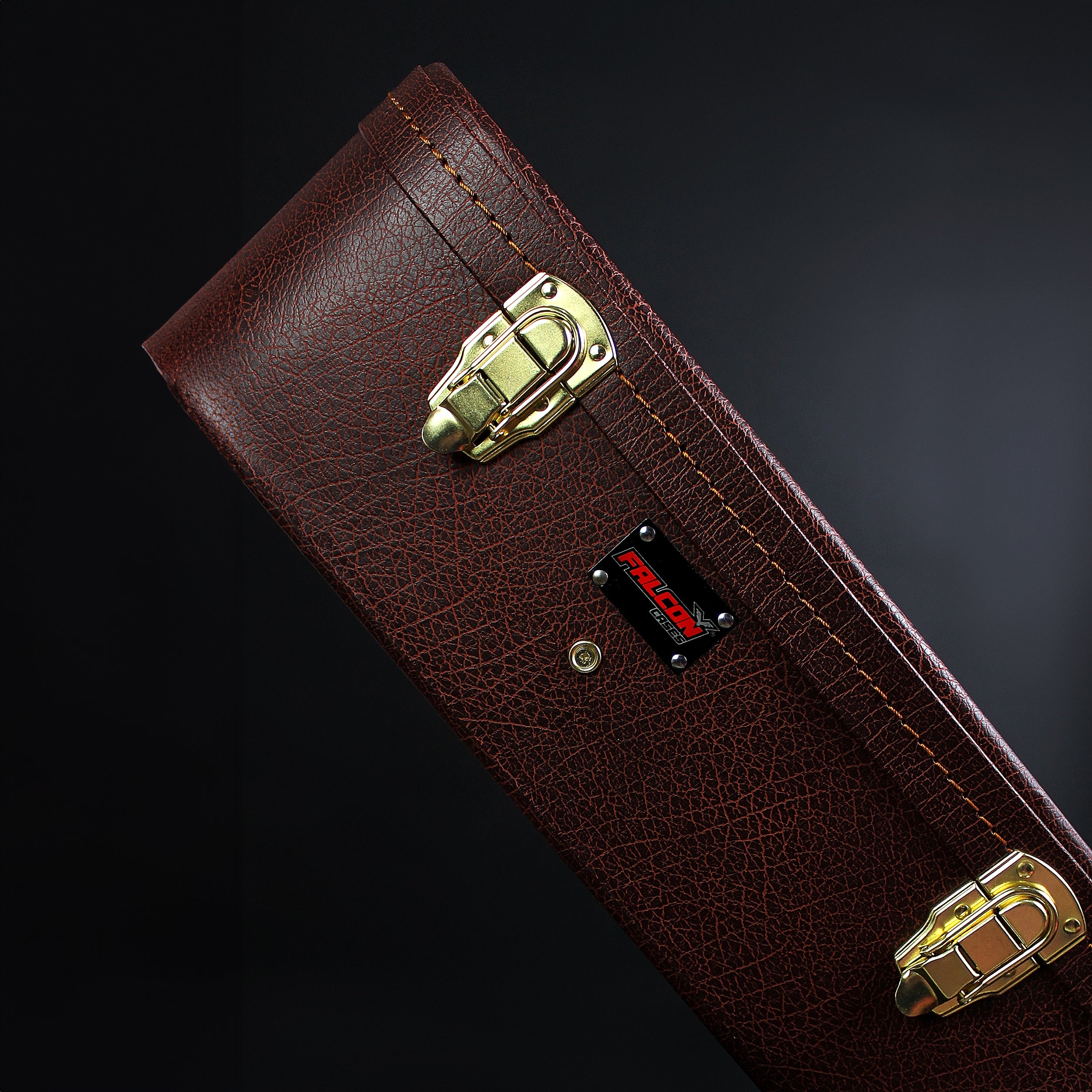 Estuche FALCON - Café Madera Rígido