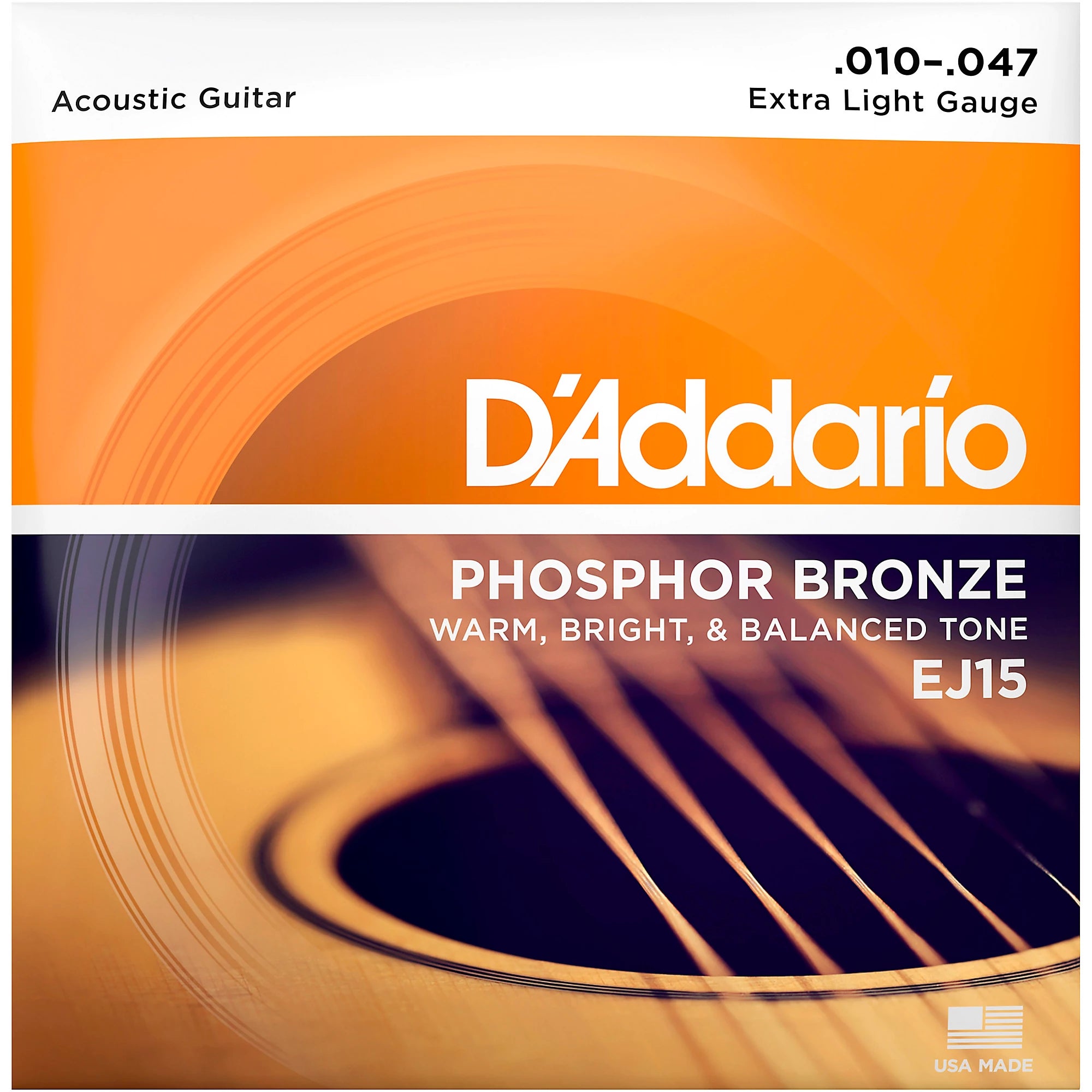 10|47 CUERDAS FÓSFORO BRONCE - SET 6 | D'ADDARIO STRINGS