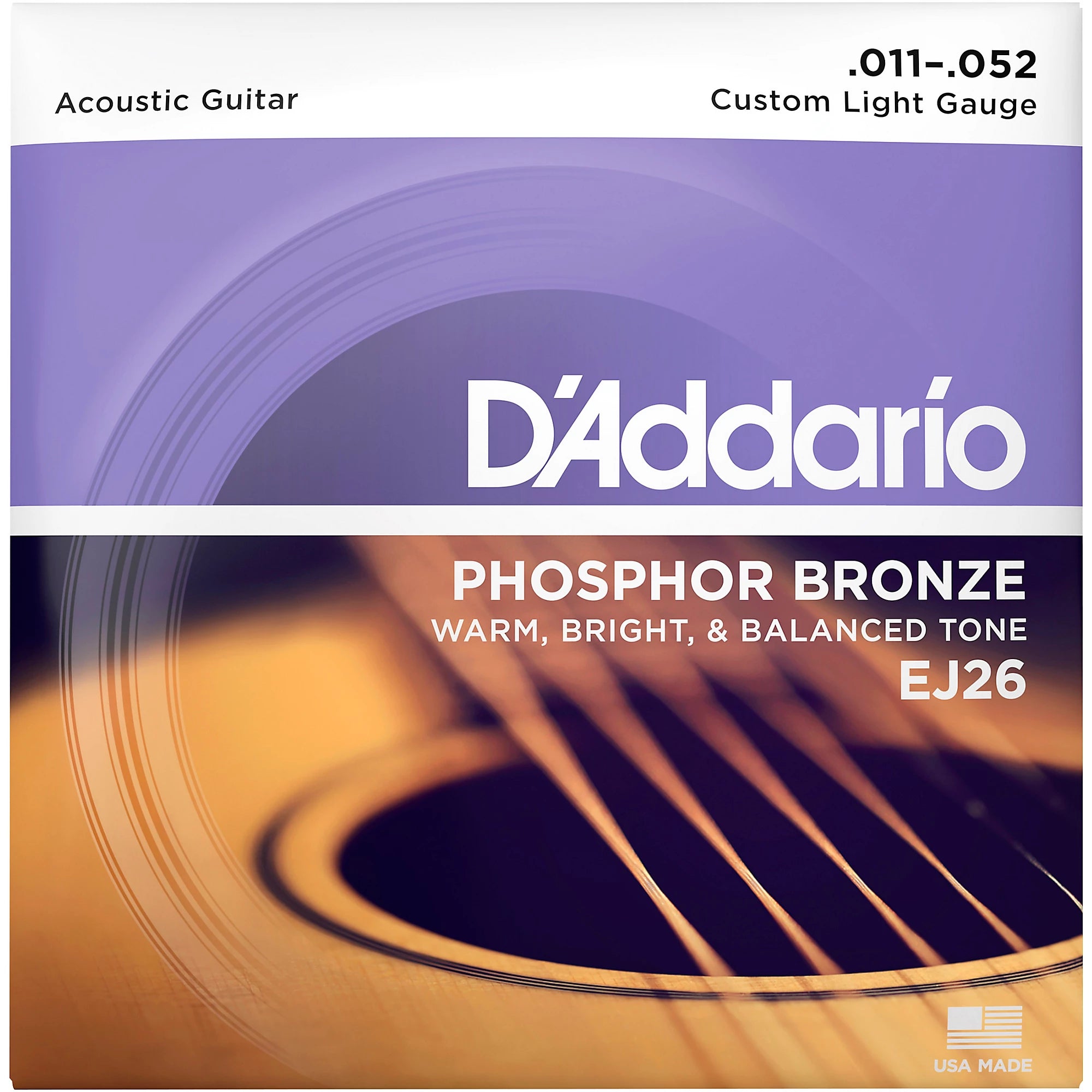 11|52 CUERDAS FÓSFORO BRONCE EJ26 - SET 6 | D'ADDARIO STRINGS
