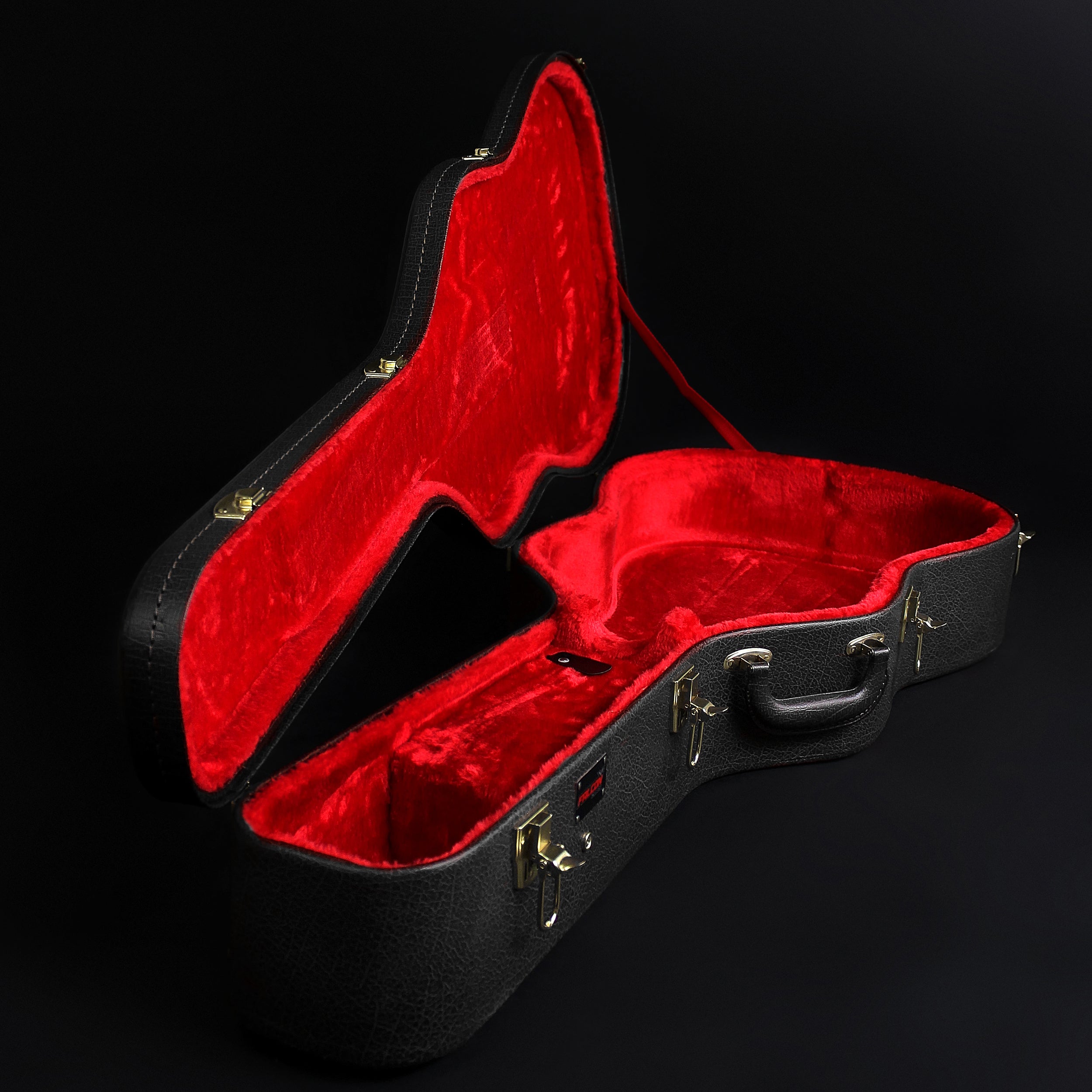 Estuche FALCON - Negro Madera Rígido