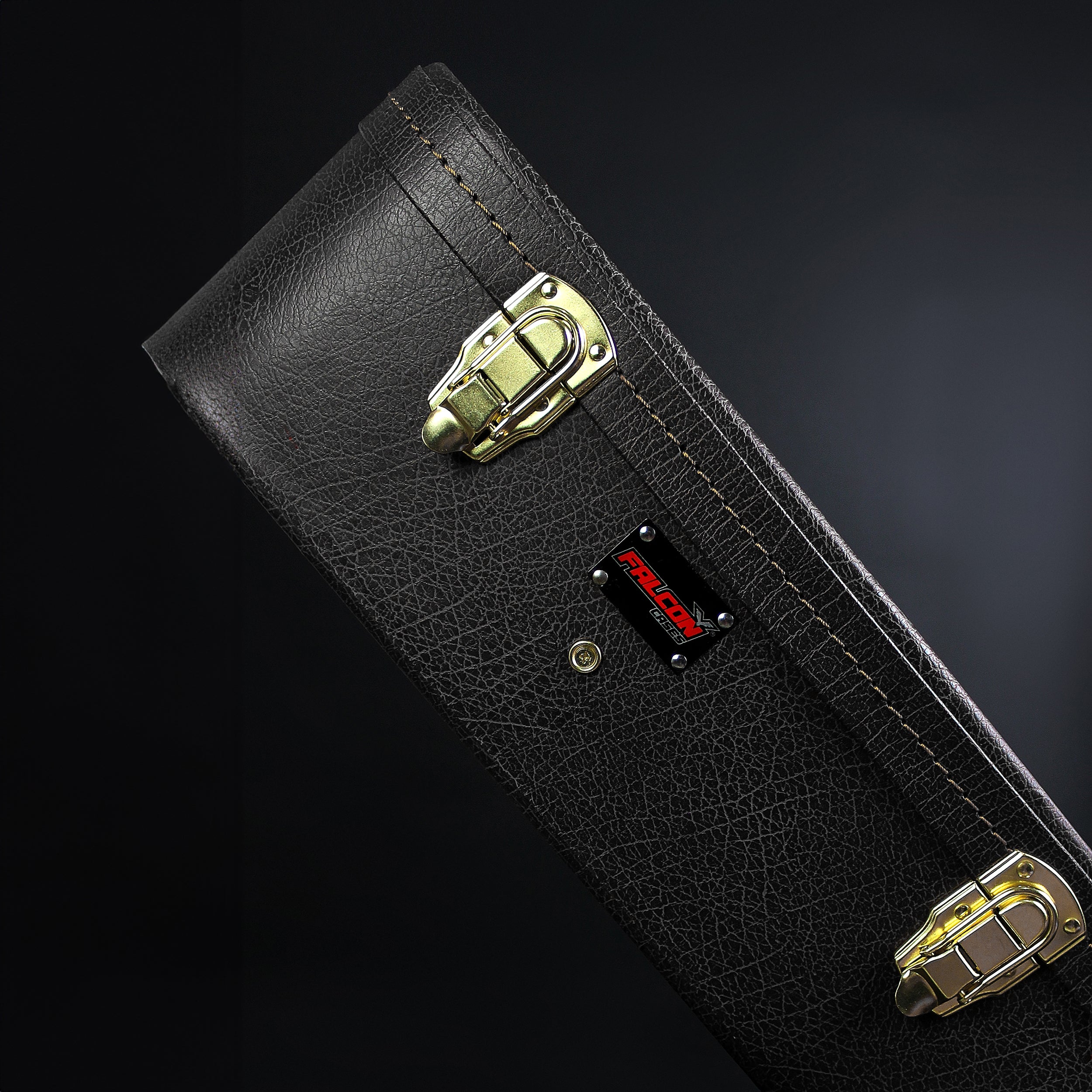 Estuche FALCON - Negro Madera Rígido