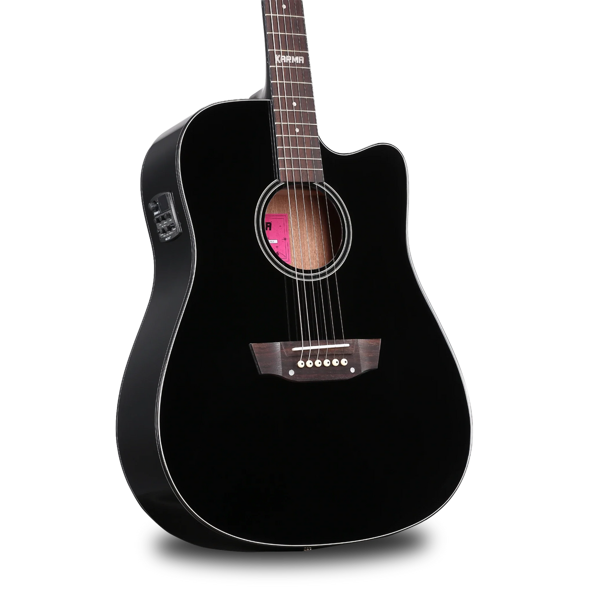 Guitarra Acústica Karma Lotus Negra - imagen 7 de 10