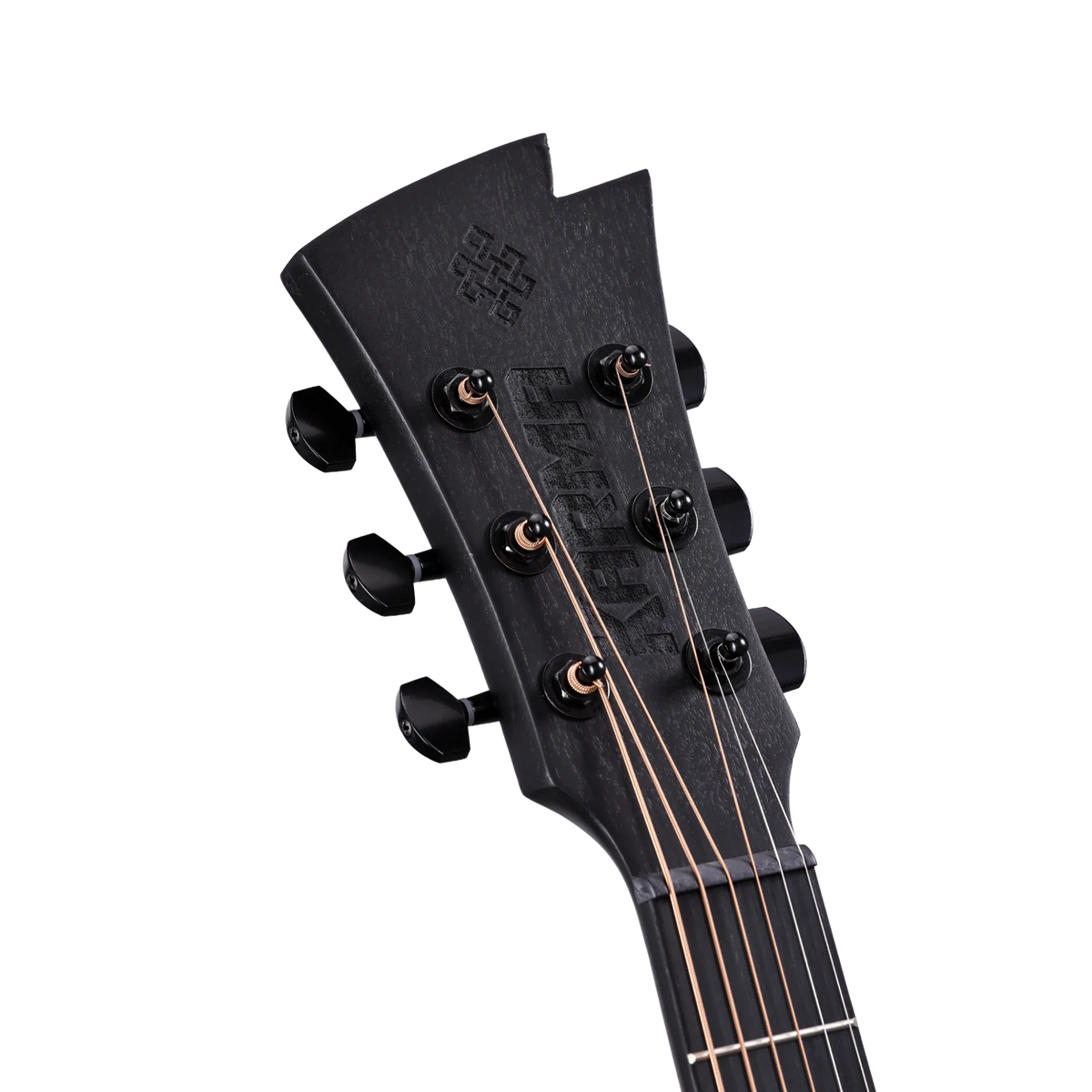 Guitarra Karma Alpha 6-BLK, detalle del clavijero