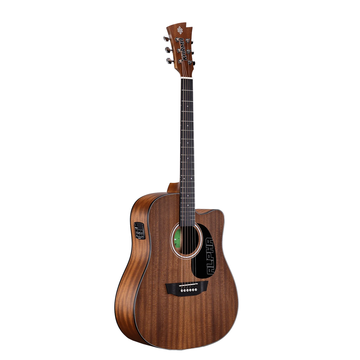 Guitarra Karma Alpha 6-NAT, detalle de la tapa