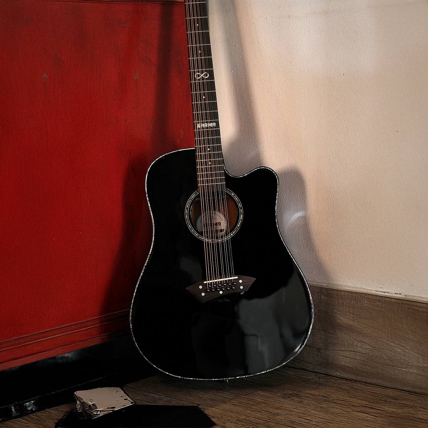 Karma INFINITY Docerola (Zurda) 12-BLK + ESTUCHE RÍGIDO