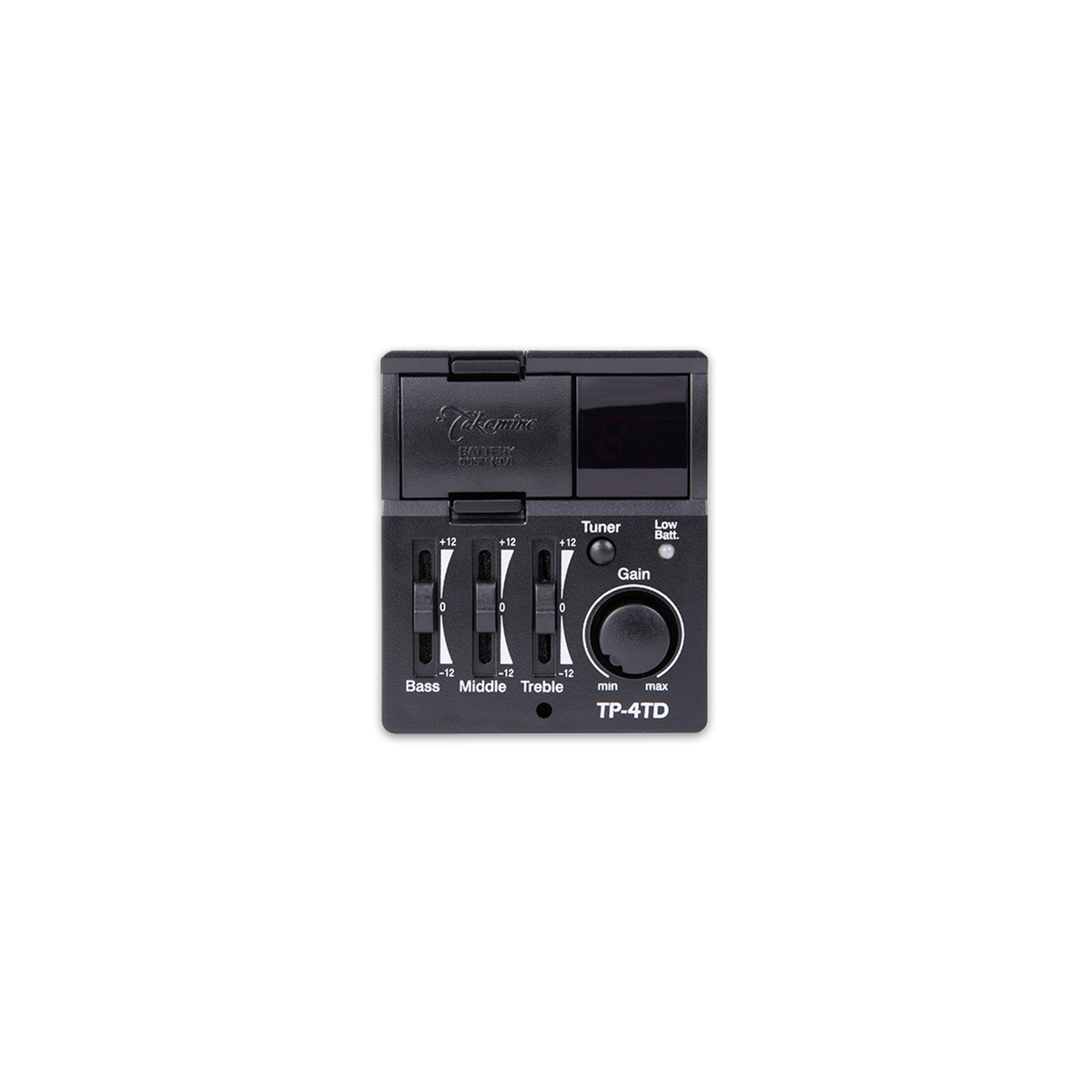 Preamp Takamine TP-4TD de la docerola GD30CE-12 sombreada