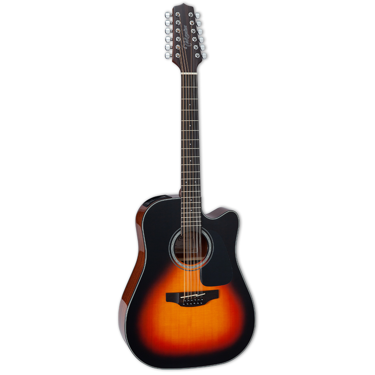 Docerola Takamine GD30CE-12 sombreada, vista frontal