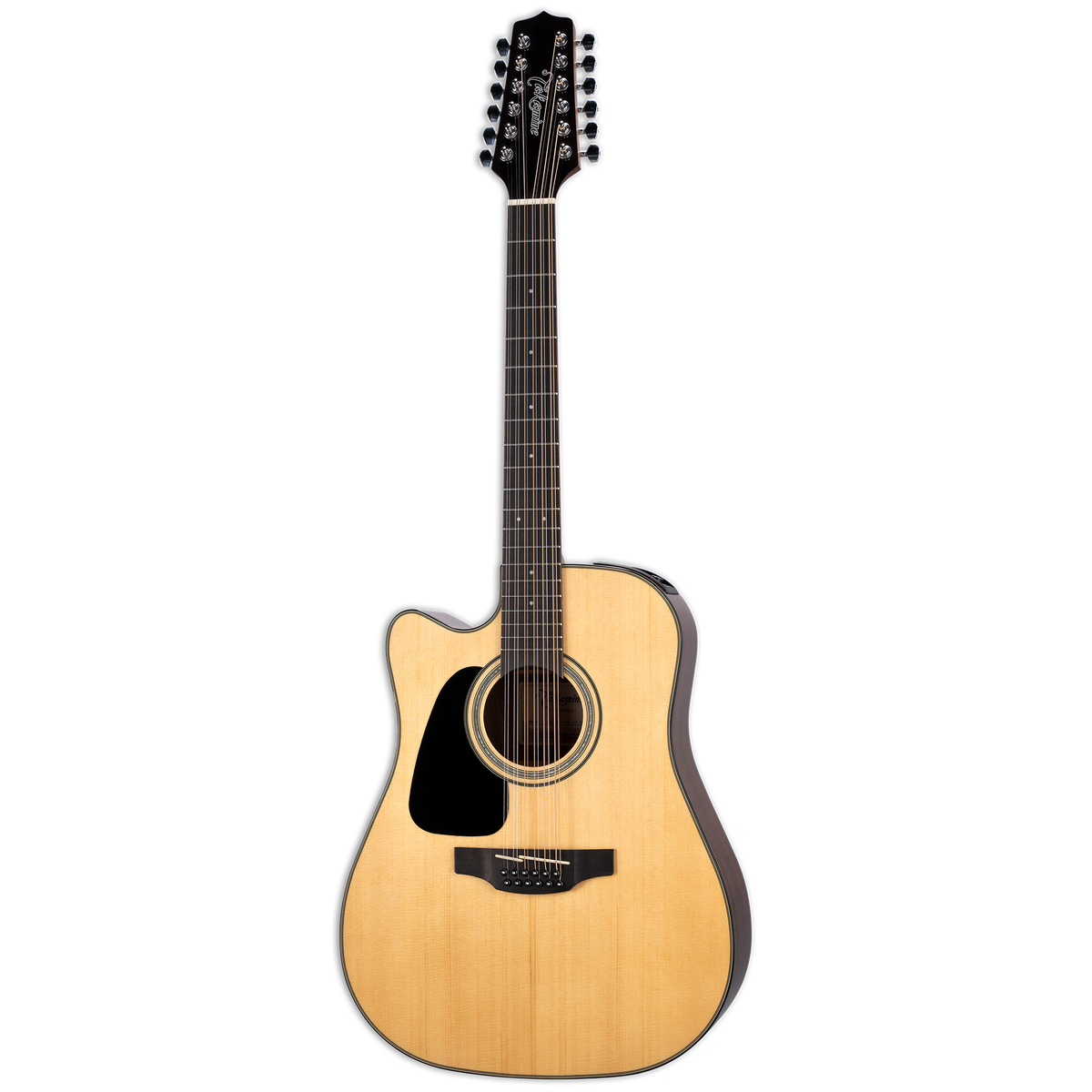 Docerola zurda Takamine GD30CE-12 natural, vista frontal