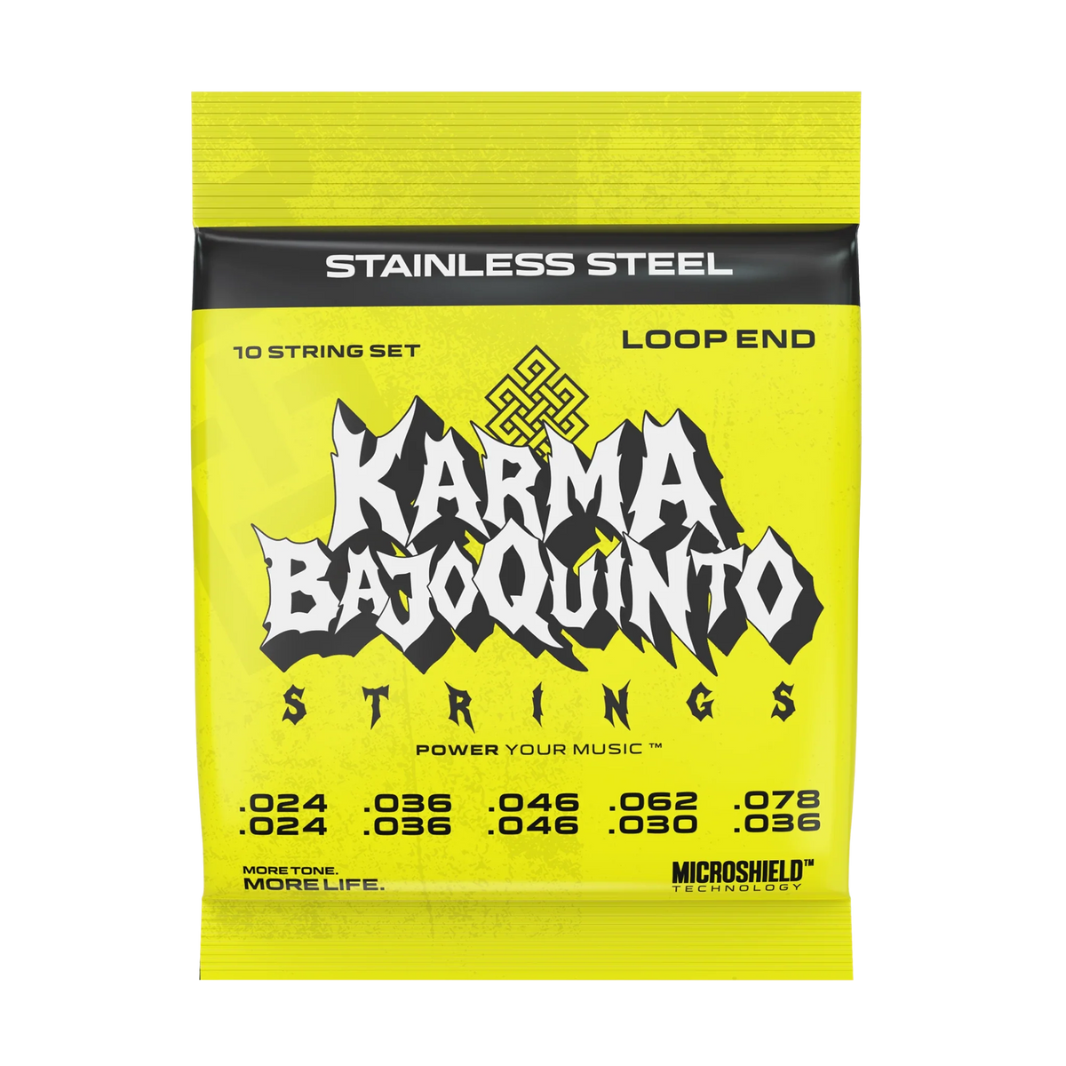 STAINLESS STEEL : Bajo Quinto Strings (Loop End) - Karma Guitars, Inc.