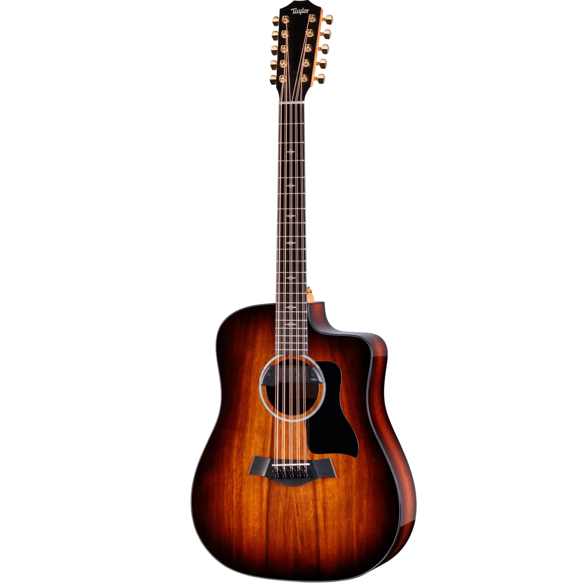 Bajo quinto Taylor Somos 260ce-K DLX de koa, vista frontal