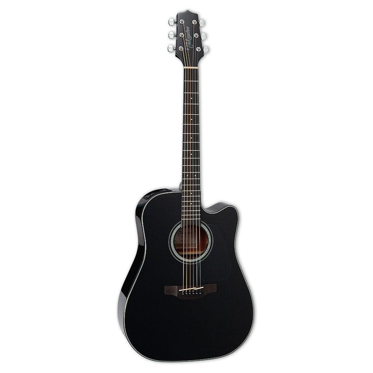 Guitarra Takamine GD30CE negra, vista frontal