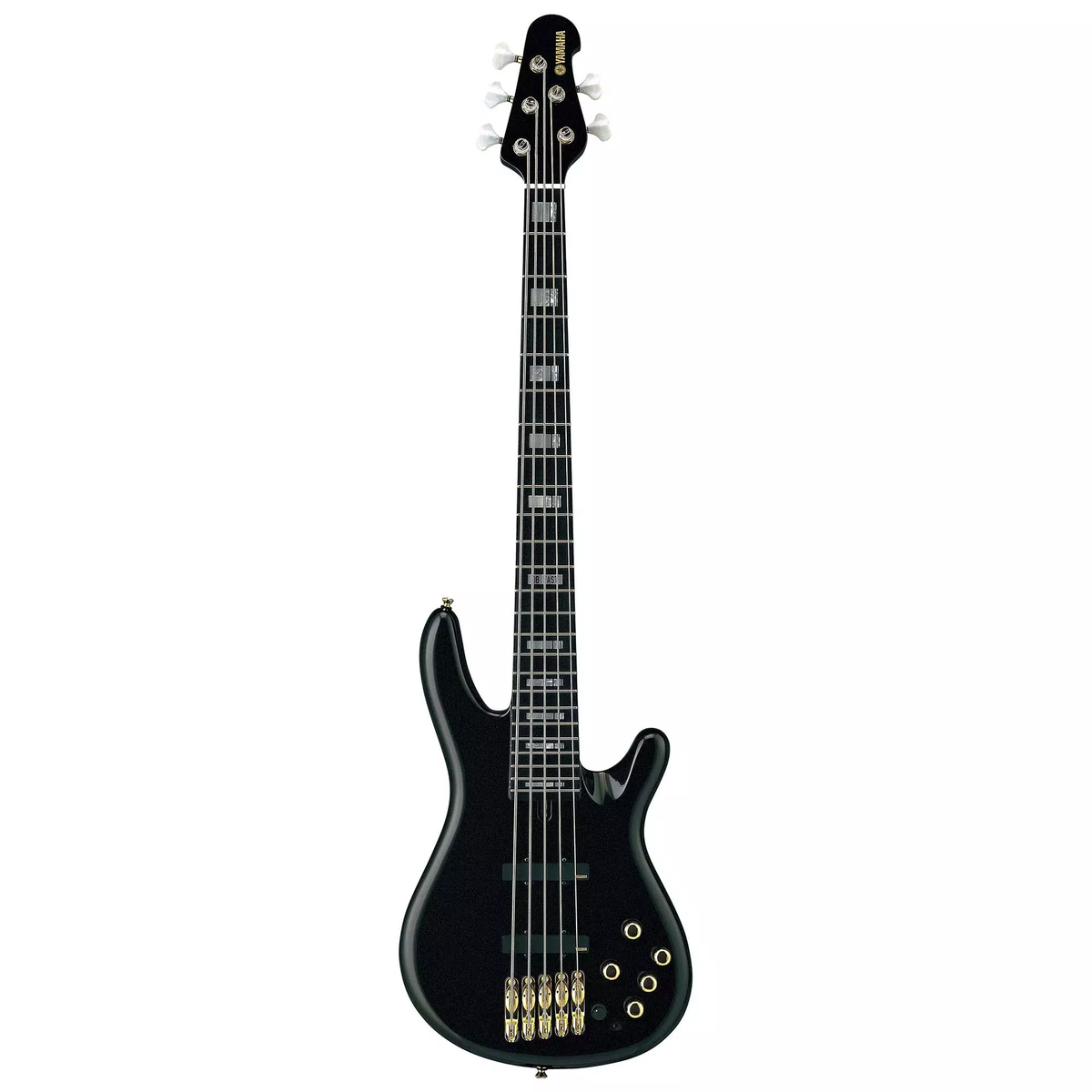 Bajo Yamaha BBNE2 Nathan East de 5 cuerdas negro, vista frontal