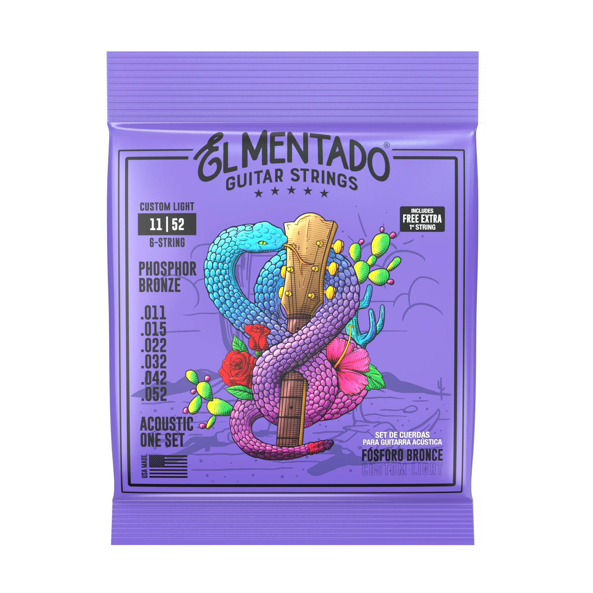 11|52 CUERDAS FÓSFORO BRONCE - SET 6 | El Mentado Strings