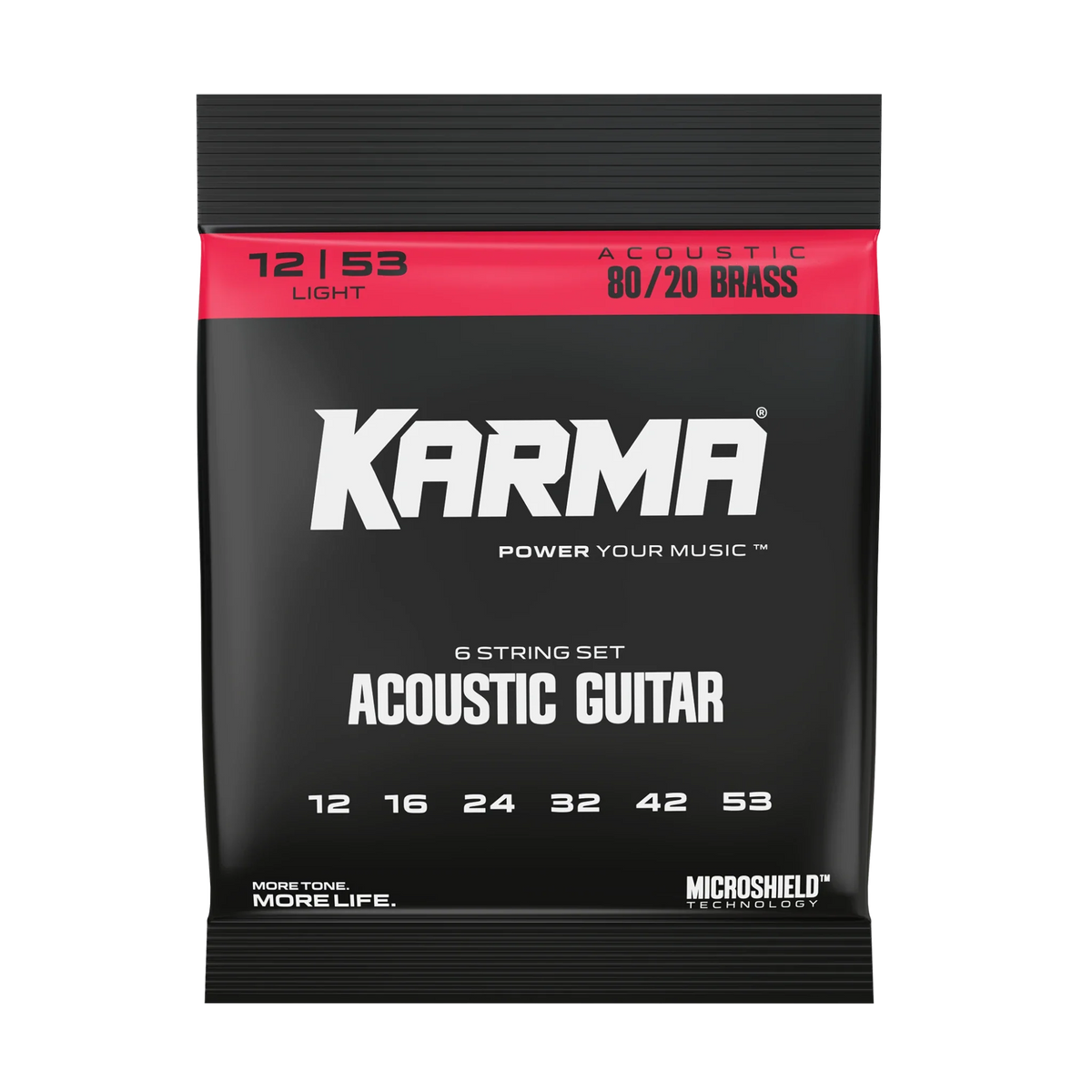 Cuerdas Karma Guitarra Acústica 12-53 Bronce 80/20