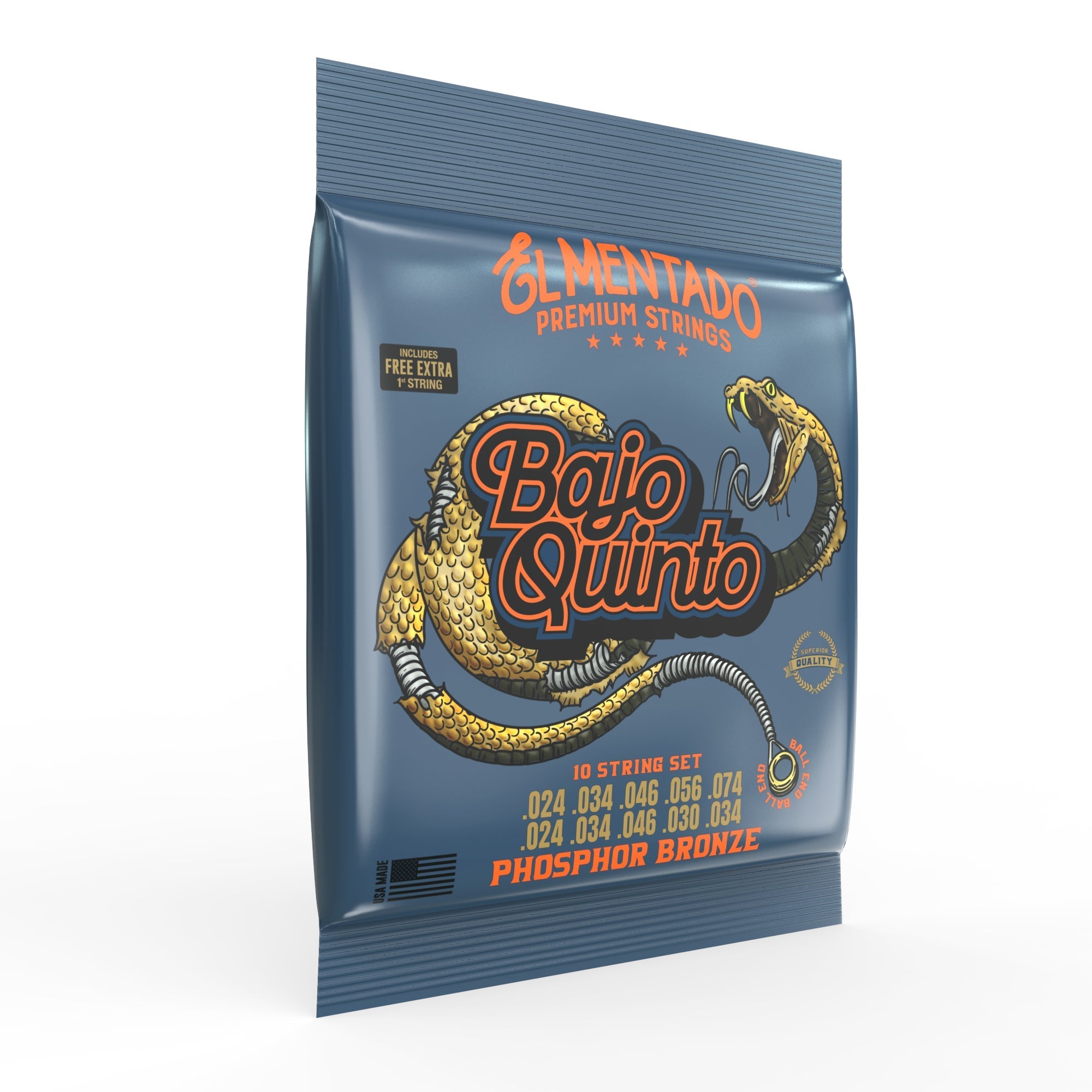 BRONCE FOSFORADO : Cuerdas Bajo Quinto (Ball End) | EL MENTADO™