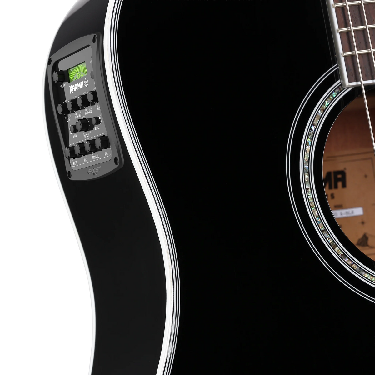 Guitarra Acústica Karma Enso Negra - imagen 8 de 11