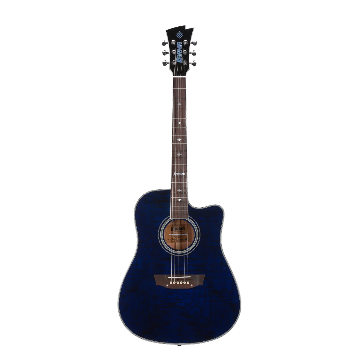 Guitarra Karma Enso 6-RB azul royal (armonía), Pro Series