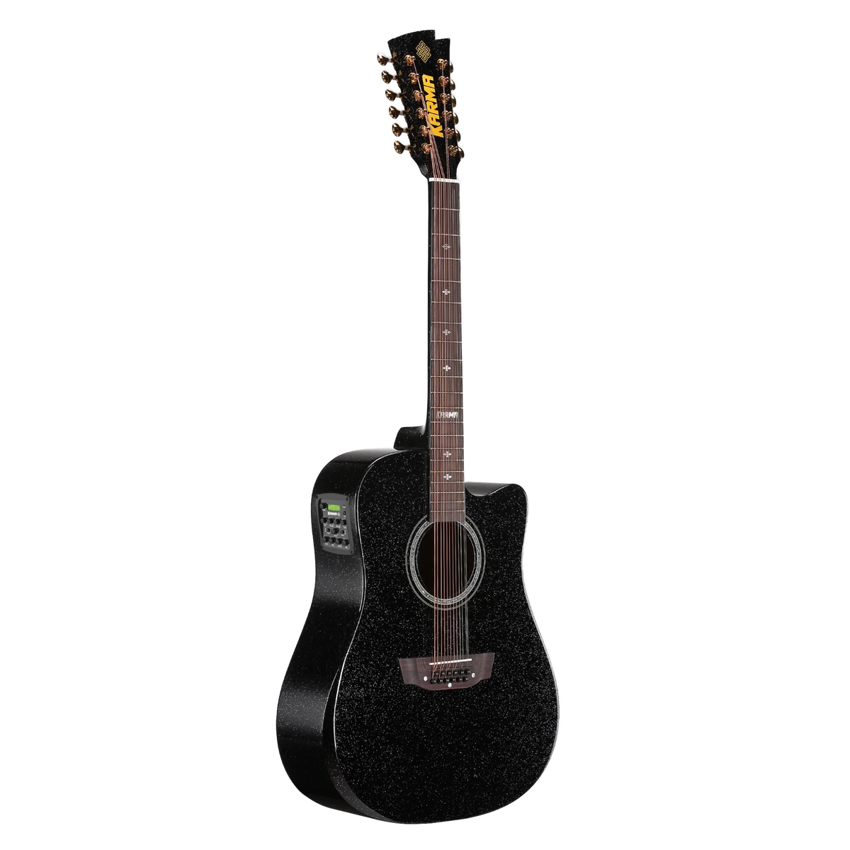 Docerola Karma Legend 12-BLK, detalle de la tapa y reposabrazos