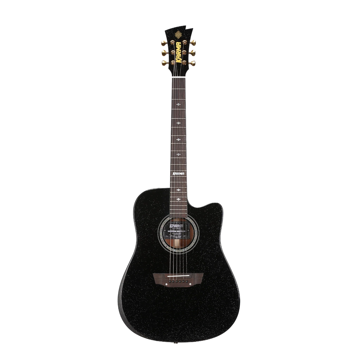 Guitarra Karma Legend 6-BLK Pro Delux Series black sparkle (armonía)