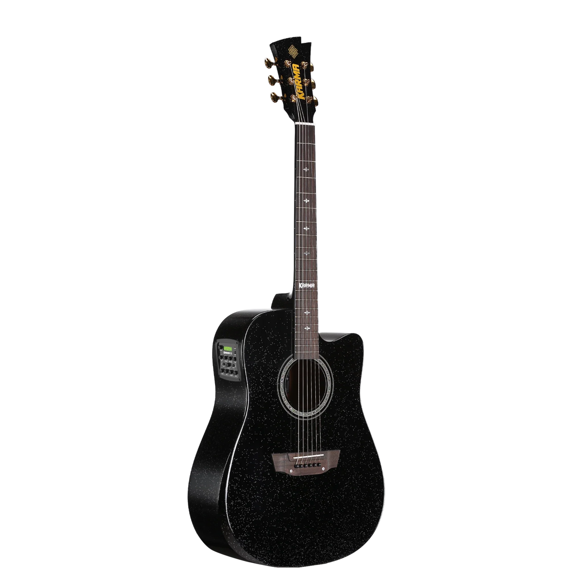 Guitarra Karma Legend 6-BLK Pro Delux Series black sparkle (armonía)