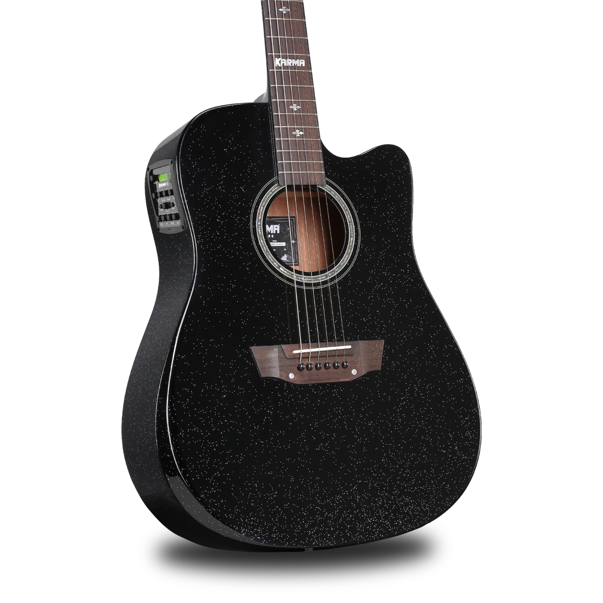 Guitarra Karma Legend 6-BLK Pro Delux Series black sparkle (armonía)