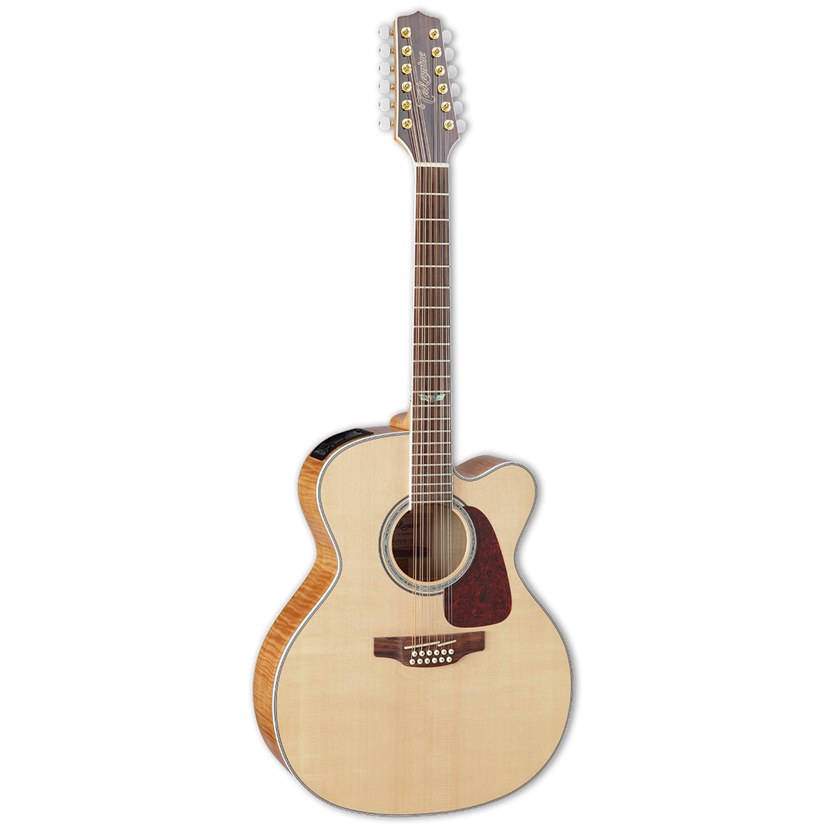 Docerola Takamine GJ72CE-12 jumbo natural, vista frontal