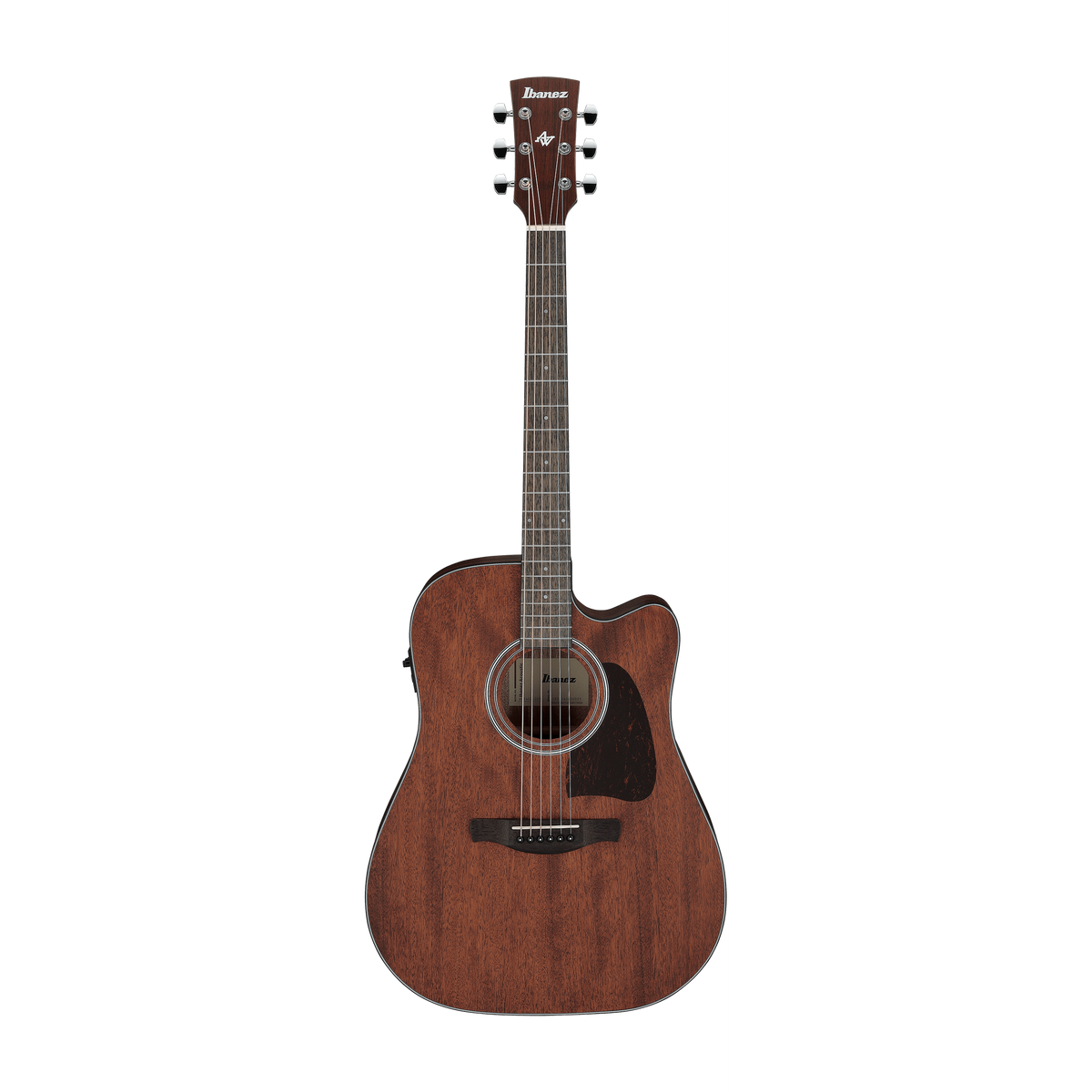 Guitarra Ibanez AW54CE natural poro abierto, vista frontal