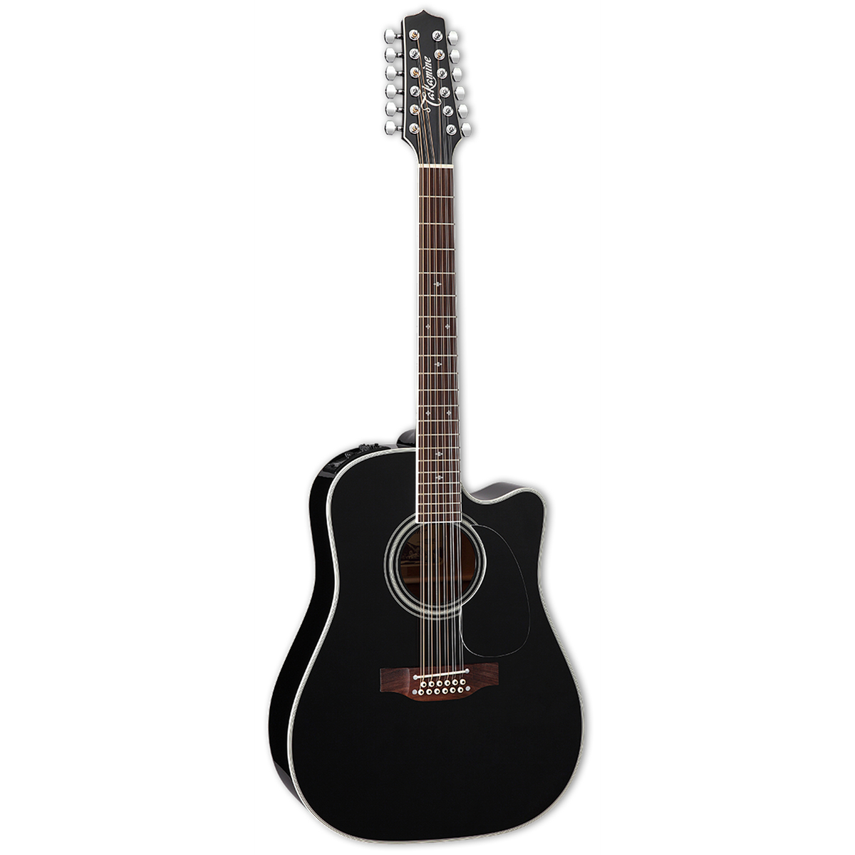 Docerola Takamine Legacy EF381SC negra, vista frontal