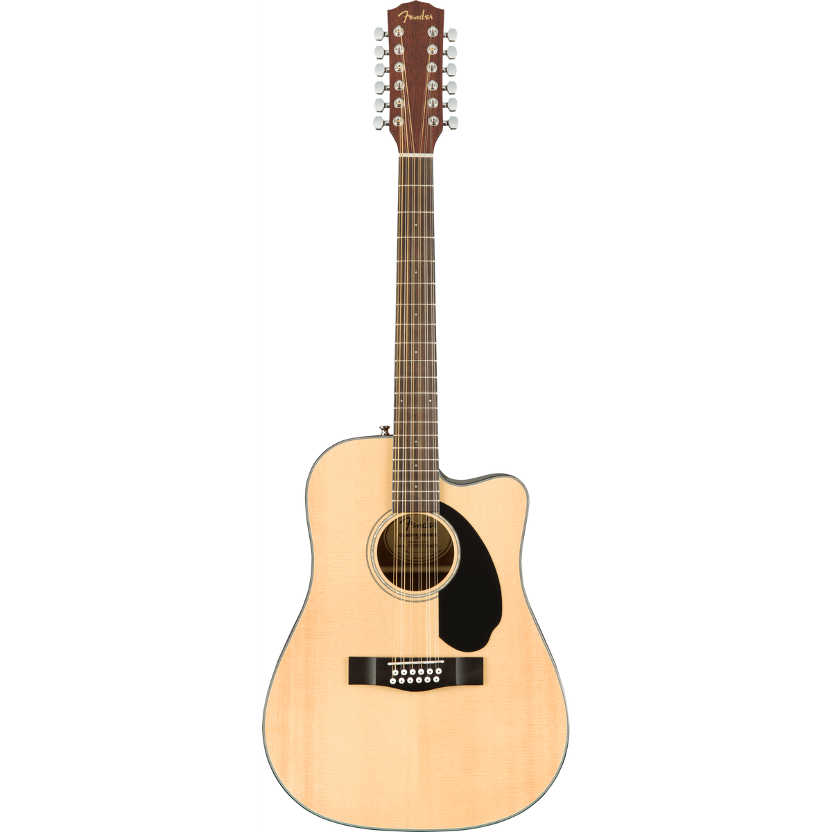 Docerola Fender CD-60SCE-12 natural, vista frontal