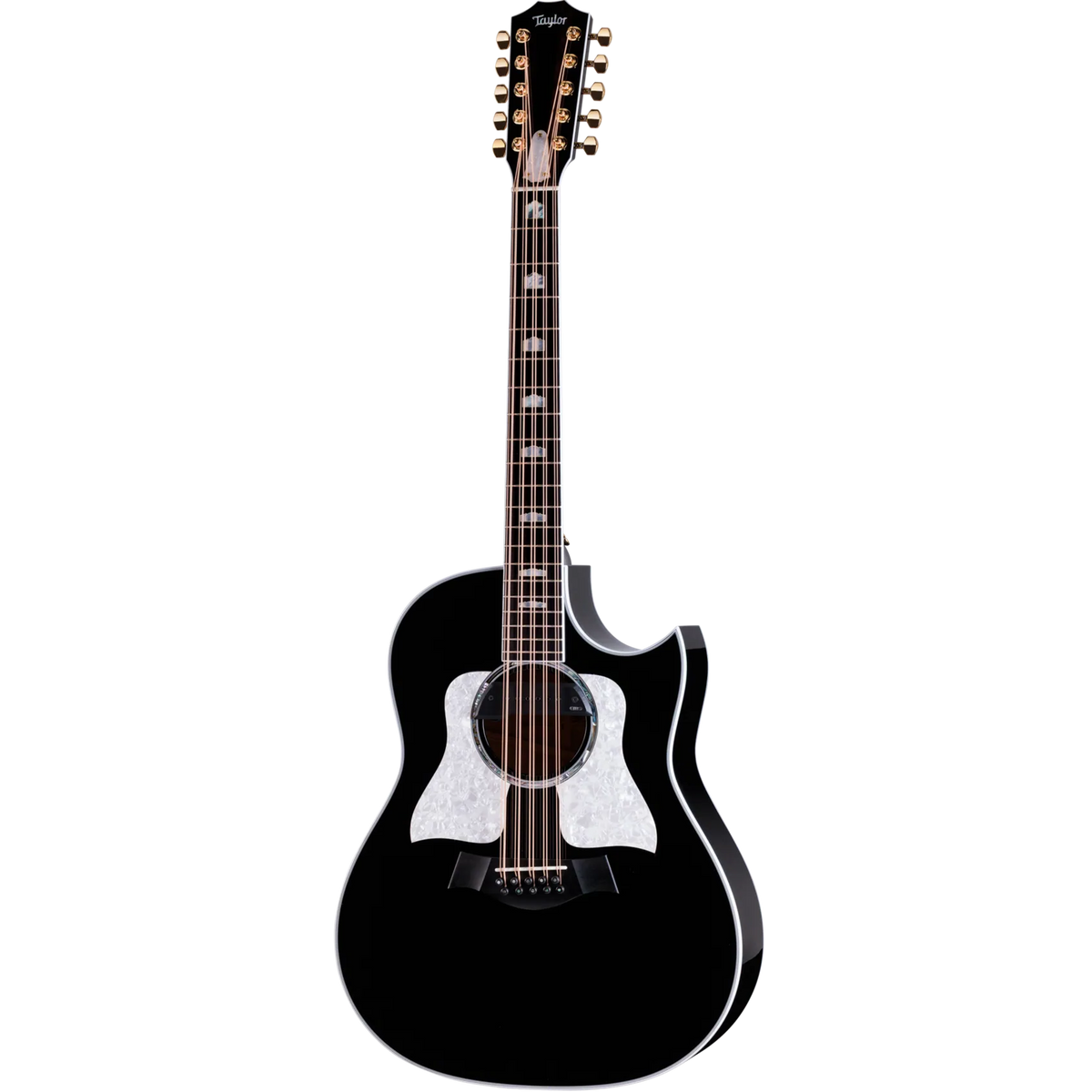 Bajo quinto Taylor Somos 657ce negro, vista frontal